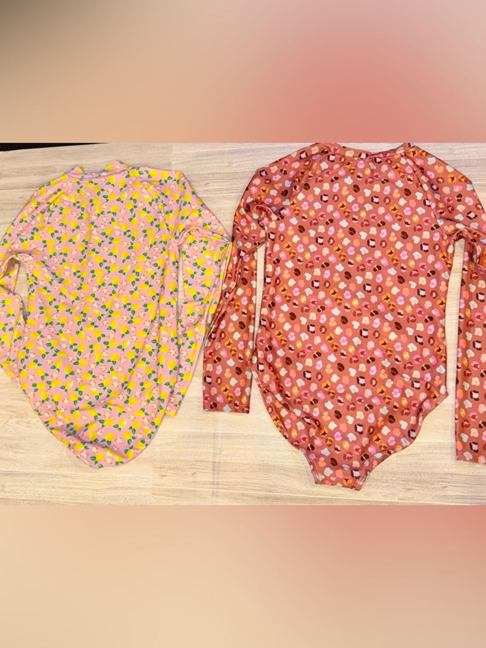 Set of 2 - Rash Guard Swim Bathing Suits + FREE Swim Shirt! 👚 size 10-12